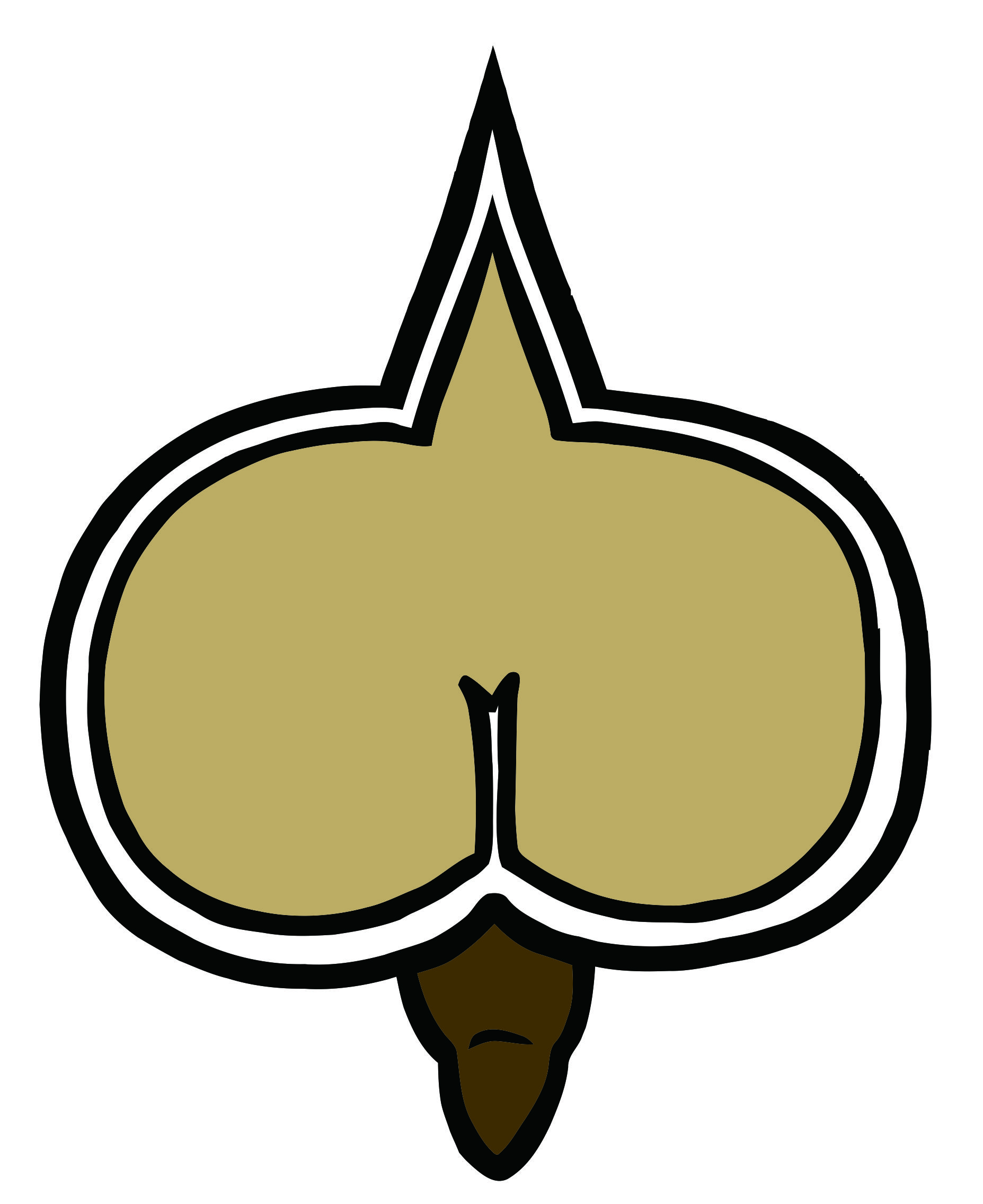 New Orleans Saints Butts Logo DIY iron on transfer (heat transfer)